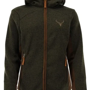 Aktuell OS Trachten Fleecejacke mit Kapuze, Schilf